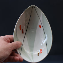 Load image into Gallery viewer, 1970s Soviet LATVIA Riga Porcelain Serving Bowl &amp; Four Small Matching Dishes
