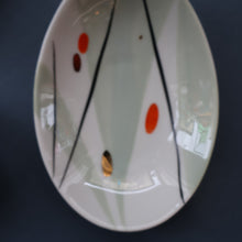 Load image into Gallery viewer, 1970s Soviet LATVIA Riga Porcelain Serving Bowl &amp; Four Small Matching Dishes
