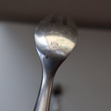 Load image into Gallery viewer, 1950s. Set of Three Vintage DANSK Fjord Pattern Three-Prong Pastry Forks. Stainless Steel with Teak Handles. 6 1/2 inches
