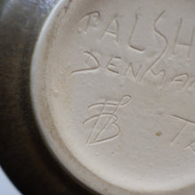 Load image into Gallery viewer, Highly Collectable 1960s DANISH ART POTTERY. Teapot with Wicker Handle. Designed by Frode Blichfeldt Bahnsen for Palshus
