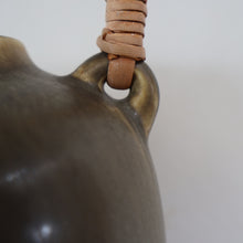 Load image into Gallery viewer, Highly Collectable 1960s DANISH ART POTTERY. Teapot with Wicker Handle. Designed by Frode Blichfeldt Bahnsen for Palshus
