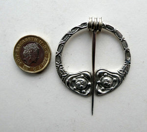 1950s Silver Penannular Brooch by Robert Allison (after Ritchie)