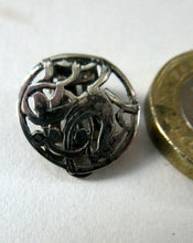Load image into Gallery viewer, Vintage Small CLIP-ON Earrings by Shetland Silvercraft. Design Featuring the Quendale Beast
