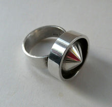 Load image into Gallery viewer, Vintage Scandinavian Miniamalistic 925 Sterling Silver Ring. Size N / 0
