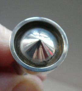 Vintage Scandinavian Miniamalistic 925 Sterling Silver Ring. Size N / 0