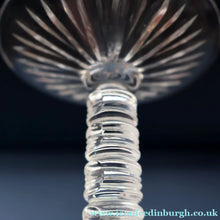 Load image into Gallery viewer, PAIR Vintage Edinburgh Crystal LARGE Water Goblets.  Fabulous KING JAMES Pattern. 9 inches (Code A)
