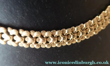 Load image into Gallery viewer, Solid 9ct Gold Decorative Textured Link  Nceklace. 19 grams weight
