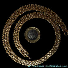 Load image into Gallery viewer, Solid 9ct Gold Decorative Textured Link  Nceklace. 19 grams weight
