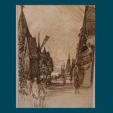 Load image into Gallery viewer, SCOTTISH ART. Sir Muirhead Bone (1876 - 1953). Glasgow International Exhibition 1901. Evening in Little Russia. Signed in the plate
