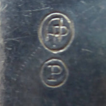 Load image into Gallery viewer, DANISH SILVER PLATE. Vintage Souvenir Caddy Spoon. Copenhagen Finial designs by Axel Prip
