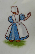 Load image into Gallery viewer, 1940s BABY&#39;S PLATE or BOWL. Charming Dish with Cute Images of Dutch Children
