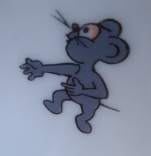 Load image into Gallery viewer, FELIX the CAT Shallow Bowl. RARE Vintage 1960s German Wintering Pottery Dish
