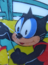Load image into Gallery viewer, FELIX the CAT Shallow Bowl. RARE Vintage 1960s German Wintering Pottery Dish
