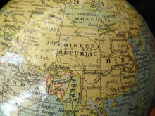 Load image into Gallery viewer, Terrestrial Globe by Geographica Ltd. 1930s ART DECO Desk Top Spinning Globe

