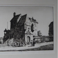Load image into Gallery viewer, STANLEY ANDERSON (1884 – 1966). Fine ORIGINAL 1920s Drypoint Etching ‘La Lieutenance Honfleur’. Pencil Signed
