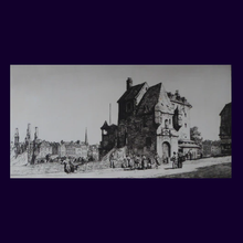 Load image into Gallery viewer, STANLEY ANDERSON (1884 – 1966). Fine ORIGINAL 1920s Drypoint Etching ‘La Lieutenance Honfleur’. Pencil Signed
