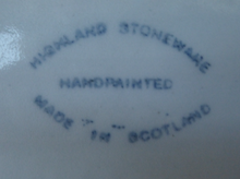Load image into Gallery viewer, Vintage Highland Stonre Serving Platter or Sandwich Plate Scottish Art Pottery
