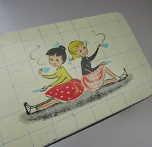 Load image into Gallery viewer, Delightful PAIR of Little Original 1950s Sweetie or Toffee Tins
