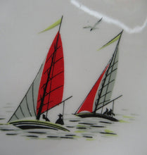 Load image into Gallery viewer, VERY RARE Vintage 1950s Meakin Fishing Pattern Plates: REGATTA PATTERN
