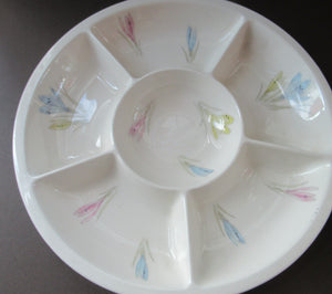 1950s Norwegian Figgjo Flint Hors d'ouevres Dish or Platter 