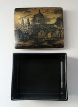 Load image into Gallery viewer, Early Portmeirion Ceramic Lidded Box with Gold Image of St Paul&#39;s Cathedral, London
