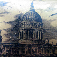 Load image into Gallery viewer, Early Portmeirion Ceramic Lidded Box with Gold Image of St Paul&#39;s Cathedral, London
