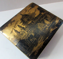 Load image into Gallery viewer, Early Portmeirion Ceramic Lidded Box with Gold Image of St Paul&#39;s Cathedral, London
