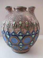 Load image into Gallery viewer, 1930s Czech Pottery Art Deco Amphora Vase
