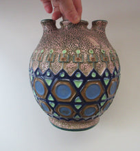 Load image into Gallery viewer, 1930s Czech Pottery Art Deco Amphora Vase
