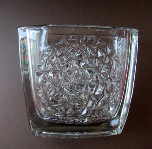 Sklo Union 1960s Czech Glass Vase