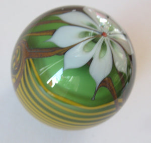 CHRIS BUZZINI 1977 Art Glass Paperweight for Bridgeton Studio, American