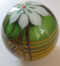 Load image into Gallery viewer, CHRIS BUZZINI 1977 Art Glass Paperweight for Bridgeton Studio, American
