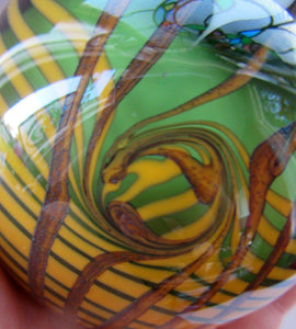 CHRIS BUZZINI 1977 Art Glass Paperweight for Bridgeton Studio, American