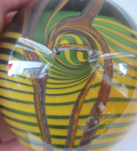 Load image into Gallery viewer, CHRIS BUZZINI 1977 Art Glass Paperweight for Bridgeton Studio, American
