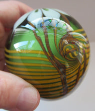 Load image into Gallery viewer, CHRIS BUZZINI 1977 Art Glass Paperweight for Bridgeton Studio, American
