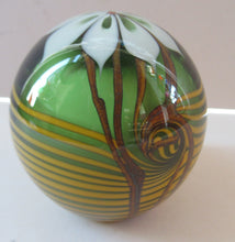 Load image into Gallery viewer, CHRIS BUZZINI 1977 Art Glass Paperweight for Bridgeton Studio, American
