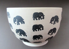 Load image into Gallery viewer, Scottish Anta Pottery Bowl Decorated with Stoneware Elephants
