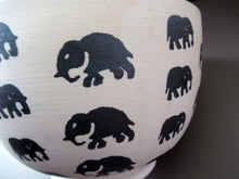 Load image into Gallery viewer, Scottish Anta Pottery Bowl Decorated with Stoneware Elephants
