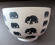 Load image into Gallery viewer, Scottish Anta Pottery Bowl Decorated with Stoneware Elephants
