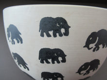 Load image into Gallery viewer, Scottish Anta Pottery Bowl Decorated with Stoneware Elephants

