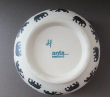 Load image into Gallery viewer, Scottish Anta Pottery Bowl Decorated with Stoneware Elephants
