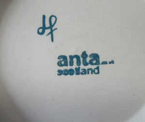 Scottish Anta Pottery Bowl Decorated with Stoneware Elephants