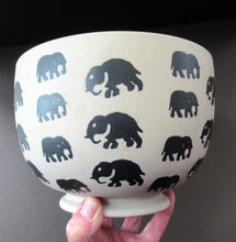 Load image into Gallery viewer, Scottish Anta Pottery Bowl Decorated with Stoneware Elephants
