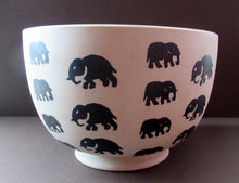 Load image into Gallery viewer, Scottish Anta Pottery Bowl Decorated with Stoneware Elephants
