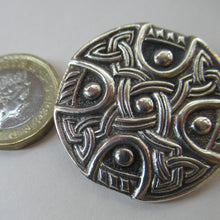 Load image into Gallery viewer, Vintage 1960s Scottish Celtic Hallmarked Silver Brooch by Robert Allison

