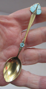 Set of Six Norwegian Silver Gilt Demitasse or Espresso Spoons