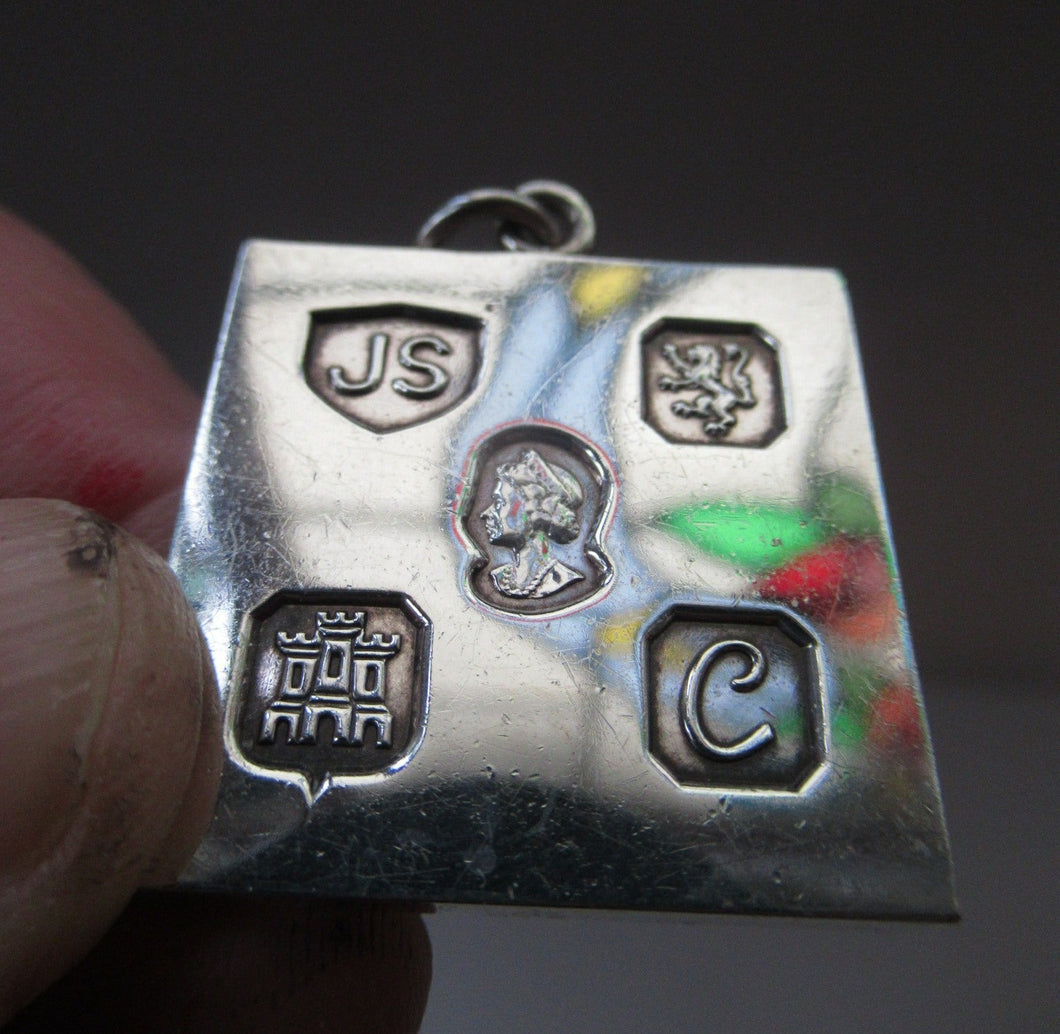 Jack Spencer Sterling Silver Ingot Pendant and Chain