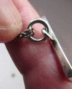 Jack Spencer Sterling Silver Ingot Pendant and Chain