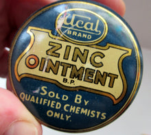 Load image into Gallery viewer, 1930s Ucal Art Deco Ointments Tins. Vintage Chemist Advertising
