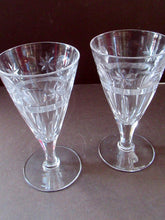 Load image into Gallery viewer, 1930s / 1940s Set of Six Webb Corbett Tall Crystal Engraved Wine Glasses
